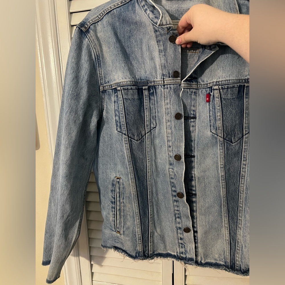 Levi’s Altered Reform Denim Patchwork Trucker Jac… - image 3